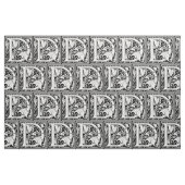 手紙D中世モノグラムアールヌーボー ファブリック (ファットクウォーター)