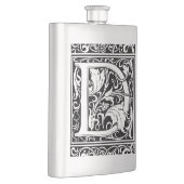 手紙D中世モノグラムアールヌーボー フラスク (右)