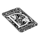 手紙D中世モノグラムアールヌーボー マグネット (右側)