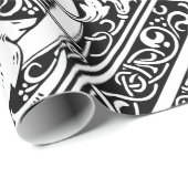 手紙D中世モノグラムアールヌーボー ラッピングペーパー (ロールコーナー)