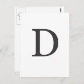 「手紙D」 ポストカード (正面/裏面)