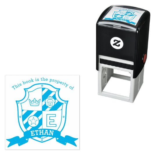 手紙Eクレストブック名前をカスタムするキッズライブラリ熊 セルフインキングスタンプ (インサイチュ)