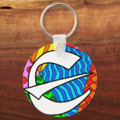 手紙Eドードルカラフルズ キーホルダー (裏面)