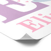 手紙Eベビーゾウとラブガールルームデコール ポスター (角)