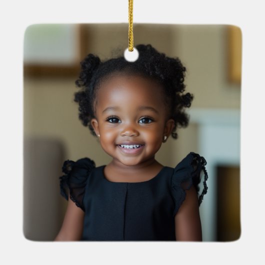 手紙Eモノグラムエレガントクリスマスオーナメント セラミックオーナメント (裏面)