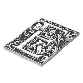 手紙E中世モノグラムアールヌーボー ノートパッド (回転)