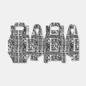 手紙E中世モノグラムアールヌーボー フェイバーボックス (折り畳みなし)