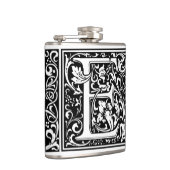 手紙E中世モノグラムアールヌーボー フラスク (右)