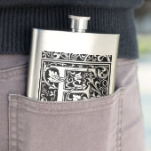 手紙E中世モノグラムアールヌーボー フラスク (インサイチュ)