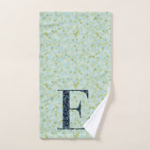 手紙E青と緑の自由 バスタオルセット (ハンドタオル)