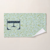 手紙E青と緑の自由 バスタオルセット (ハンドタオル)