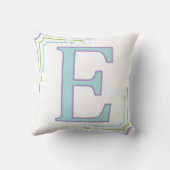 手紙E -モノグラムの枕 クッション (裏面)