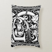 手紙G中世モノグラムアールヌーボー アクセントクッション (裏面(縦))
