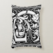 手紙G中世モノグラムアールヌーボー アクセントクッション (正面(垂直))