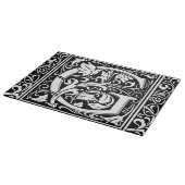 手紙G中世モノグラムアールヌーボー カッティングボード (角)