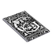 手紙G中世モノグラムアールヌーボー ノートブック (右側)