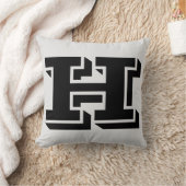 手紙Hモノグラム枕 クッション (ブランケット)