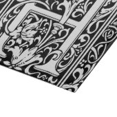 手紙H中世モノグラムアールヌーボー カッティングボード (角)