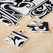 手紙H中世モノグラムアールヌーボー ジグソーパズル (側面)