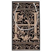 手紙H中世モノグラムアールヌーボー スモールペーパーバッグ (裏面)