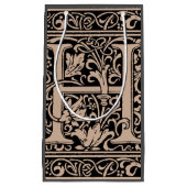 手紙H中世モノグラムアールヌーボー スモールペーパーバッグ (正面)