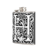 手紙H中世モノグラムアールヌーボー フラスク (左)