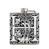 手紙H中世モノグラムアールヌーボー フラスク (裏面)