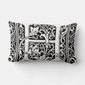 手紙H中世モノグラムアールヌーボー ランバークッション (裏面)