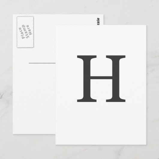 「手紙H」 ポストカード (正面/裏面)