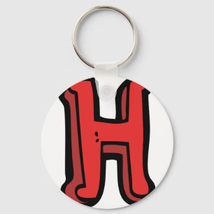 手紙H Keychain キーホルダー