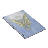 手紙Jの天使のモノグラム ノートブック (右側)