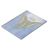 手紙Jの天使のモノグラム ノートブック (左側)