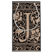 手紙J中世モノグラムアールヌーボー スモールペーパーバッグ (裏面)