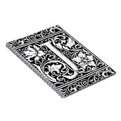 手紙J中世モノグラムアールヌーボー ノートブック (右側)