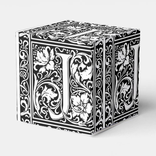 手紙J中世モノグラムアールヌーボー フェイバーボックス (裏面サイド)