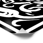 手紙J中世モノグラムアールヌーボー ポスター (コーナー)