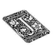 手紙J中世モノグラムアールヌーボー マグネット (右側)