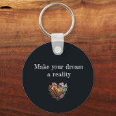 手紙J蝶と花キーチェーン キーホルダー (裏面)