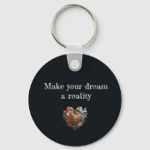 手紙J蝶と花キーチェーン キーホルダー (裏面)