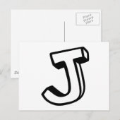 手紙J ポストカード (正面/裏面)