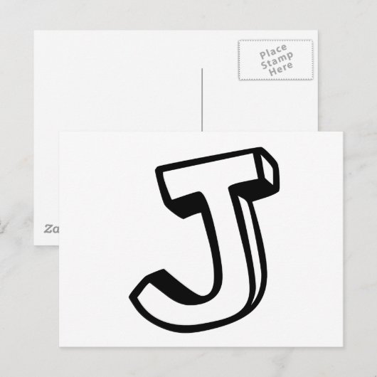 手紙J ポストカード (正面/裏面)