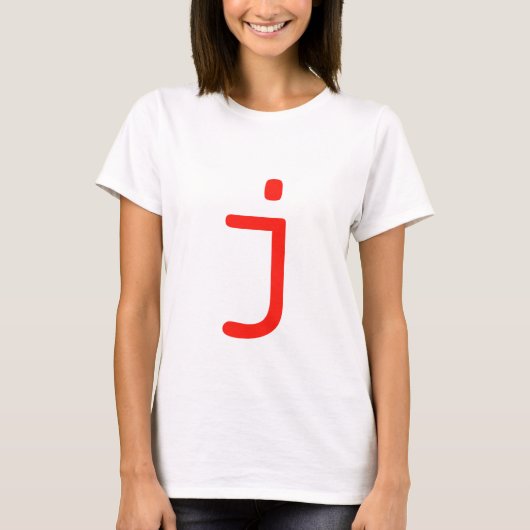 手紙J Tシャツ (正面)