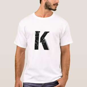 手紙KのTシャツ Tシャツ