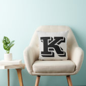 手紙Kモノグラム枕 クッション (椅子)