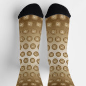 「手紙K」モノグラム ソックス (上部)