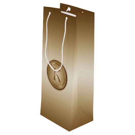 「手紙K」モノグラム ワインギフトバッグ (裏面アングル)