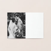 手紙Lイニシャルエレガントフローリッシュモノグラム名 箔カード (内部)