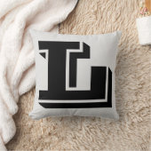 手紙Lモノグラム枕 クッション (ブランケット)