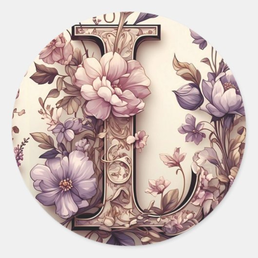 手紙L封筒ステッカー ラウンドシール (正面)