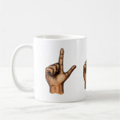 手紙L コーヒーマグカップ (左)